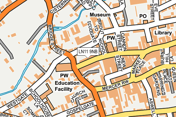 LN11 9NB map - OS OpenMap – Local (Ordnance Survey)