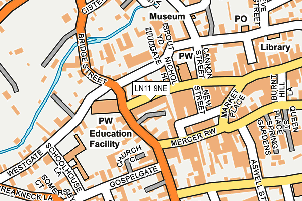 LN11 9NE map - OS OpenMap – Local (Ordnance Survey)