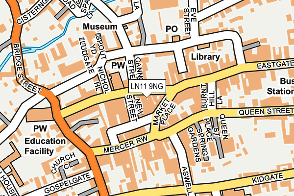LN11 9NG map - OS OpenMap – Local (Ordnance Survey)