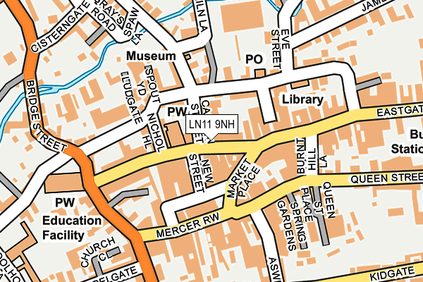 LN11 9NH map - OS OpenMap – Local (Ordnance Survey)