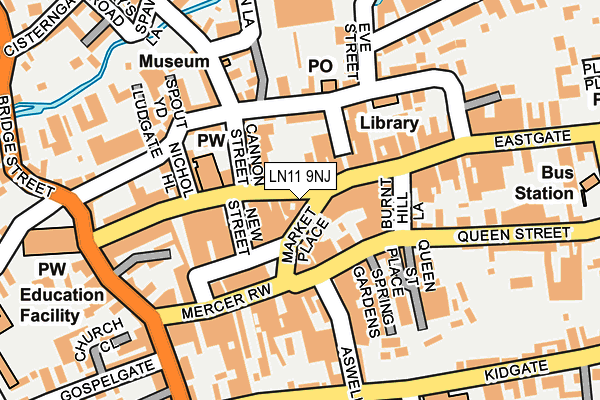 LN11 9NJ map - OS OpenMap – Local (Ordnance Survey)