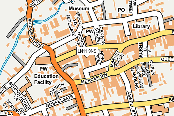 LN11 9NS map - OS OpenMap – Local (Ordnance Survey)