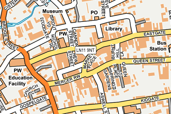 LN11 9NT map - OS OpenMap – Local (Ordnance Survey)