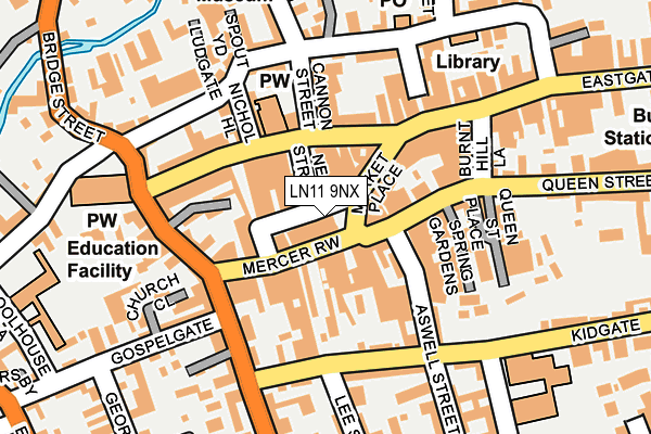 LN11 9NX map - OS OpenMap – Local (Ordnance Survey)