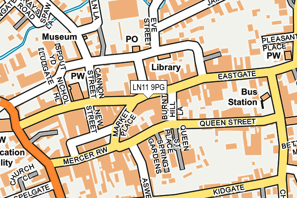 LN11 9PG map - OS OpenMap – Local (Ordnance Survey)