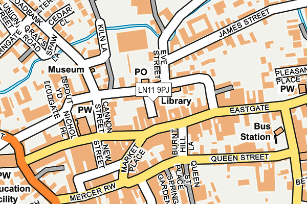 LN11 9PJ map - OS OpenMap – Local (Ordnance Survey)
