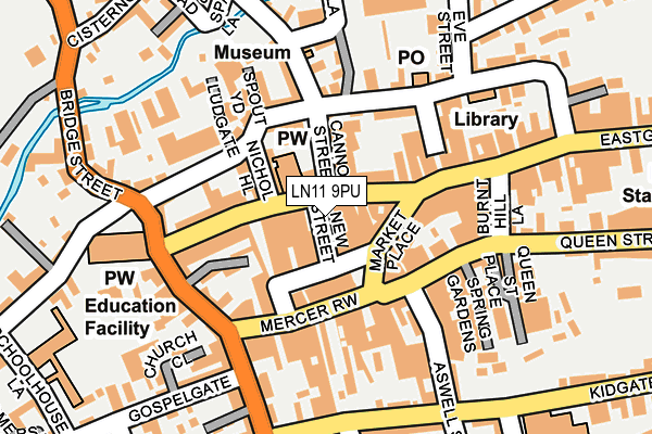 LN11 9PU map - OS OpenMap – Local (Ordnance Survey)