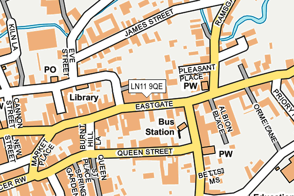 LN11 9QE map - OS OpenMap – Local (Ordnance Survey)