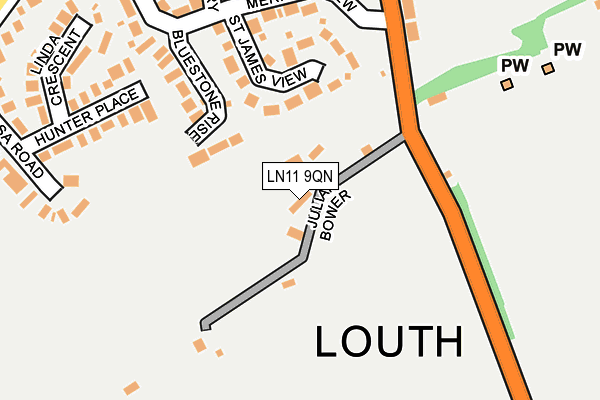 LN11 9QN map - OS OpenMap – Local (Ordnance Survey)