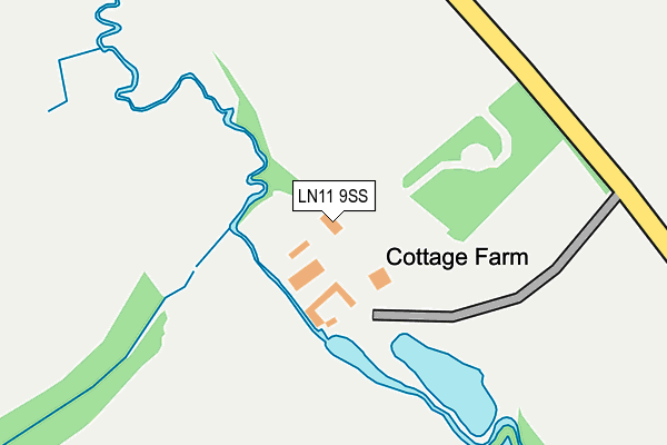 LN11 9SS map - OS OpenMap – Local (Ordnance Survey)