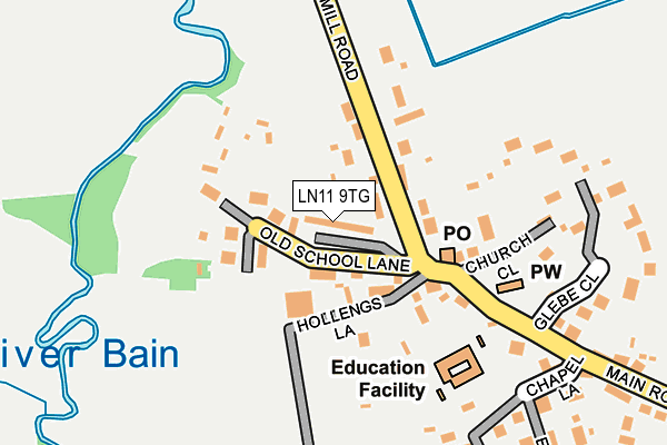 LN11 9TG map - OS OpenMap – Local (Ordnance Survey)