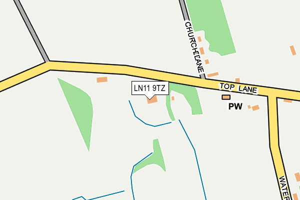 LN11 9TZ map - OS OpenMap – Local (Ordnance Survey)