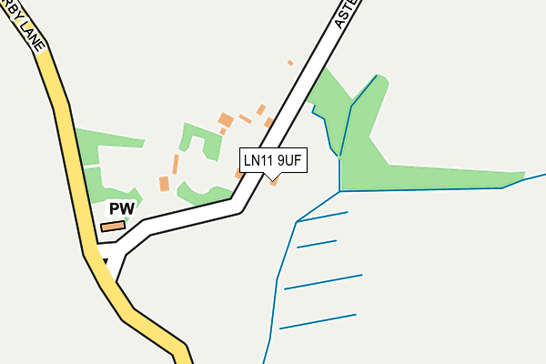 LN11 9UF map - OS OpenMap – Local (Ordnance Survey)