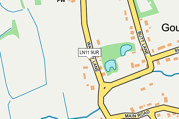 LN11 9UR map - OS OpenMap – Local (Ordnance Survey)