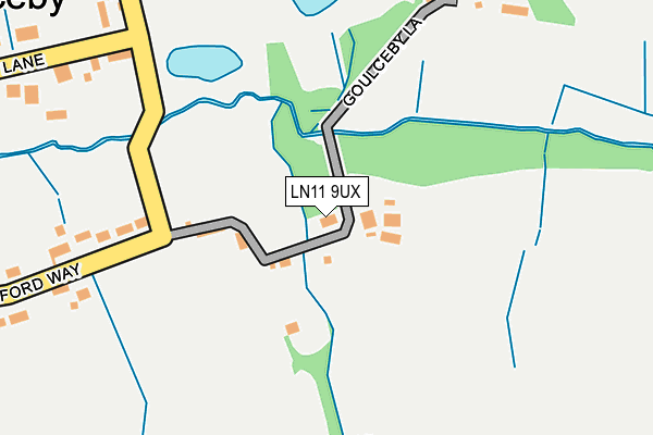 LN11 9UX map - OS OpenMap – Local (Ordnance Survey)