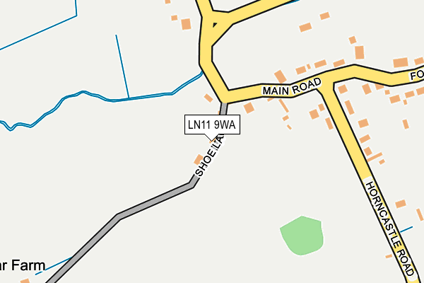 LN11 9WA map - OS OpenMap – Local (Ordnance Survey)