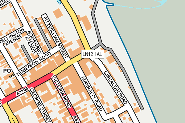 LN12 1AL map - OS OpenMap – Local (Ordnance Survey)