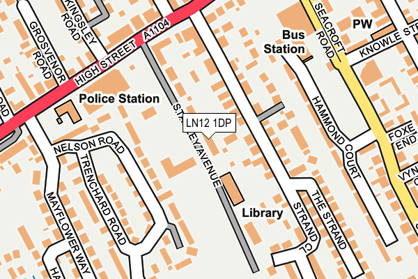 LN12 1DP map - OS OpenMap – Local (Ordnance Survey)
