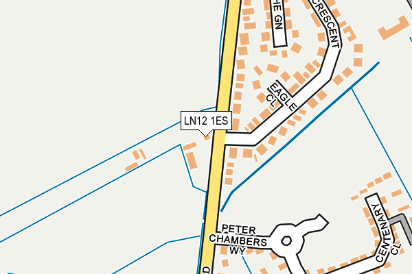 LN12 1ES map - OS OpenMap – Local (Ordnance Survey)