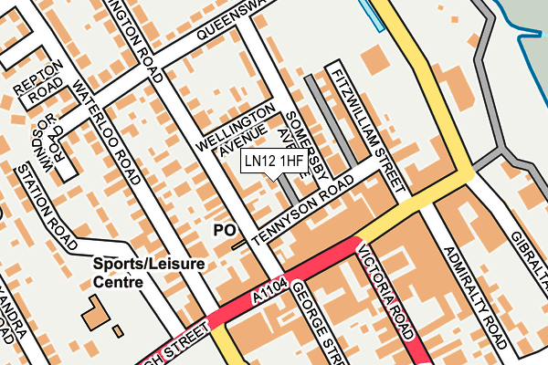 LN12 1HF map - OS OpenMap – Local (Ordnance Survey)