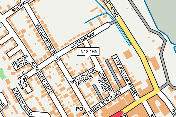 LN12 1HN map - OS OpenMap – Local (Ordnance Survey)