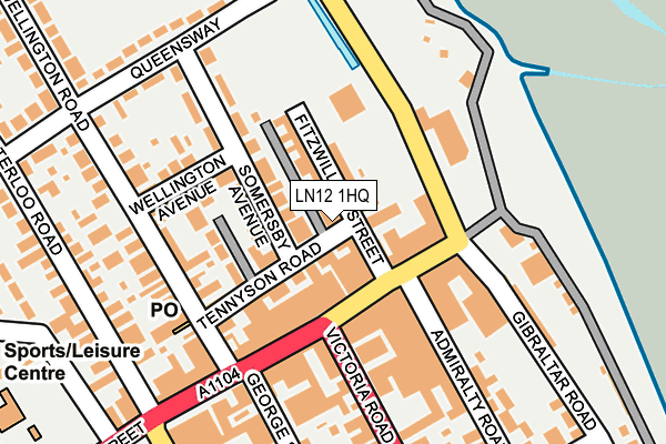 LN12 1HQ map - OS OpenMap – Local (Ordnance Survey)