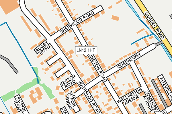 LN12 1HT map - OS OpenMap – Local (Ordnance Survey)