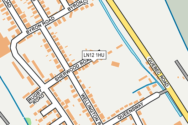 LN12 1HU map - OS OpenMap – Local (Ordnance Survey)