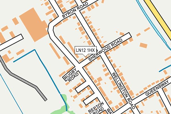 LN12 1HX map - OS OpenMap – Local (Ordnance Survey)