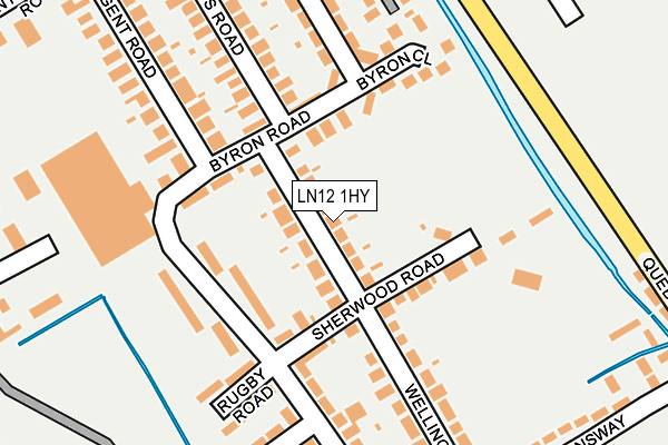 LN12 1HY map - OS OpenMap – Local (Ordnance Survey)