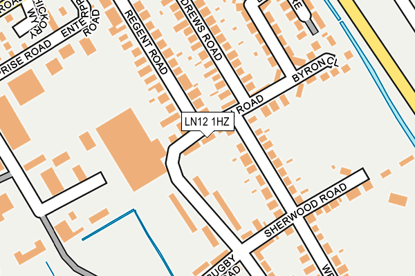 LN12 1HZ map - OS OpenMap – Local (Ordnance Survey)