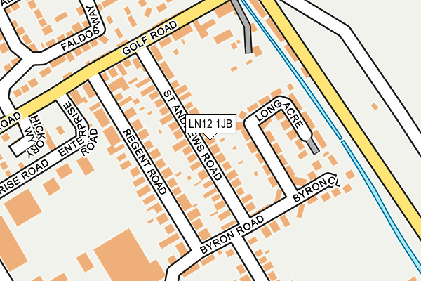 LN12 1JB map - OS OpenMap – Local (Ordnance Survey)