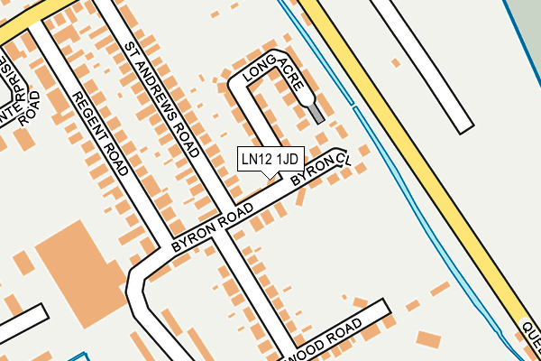 LN12 1JD map - OS OpenMap – Local (Ordnance Survey)