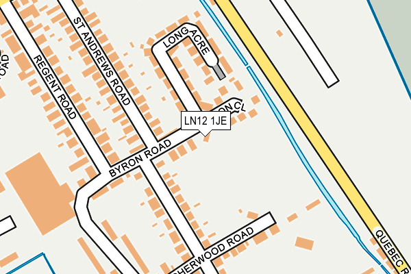 LN12 1JE map - OS OpenMap – Local (Ordnance Survey)