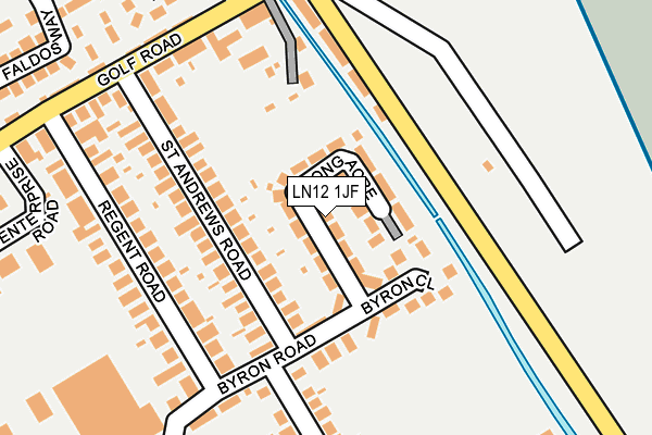 LN12 1JF map - OS OpenMap – Local (Ordnance Survey)