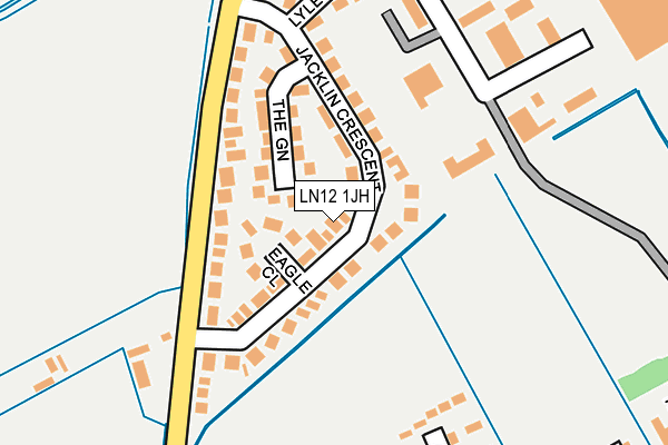 LN12 1JH map - OS OpenMap – Local (Ordnance Survey)