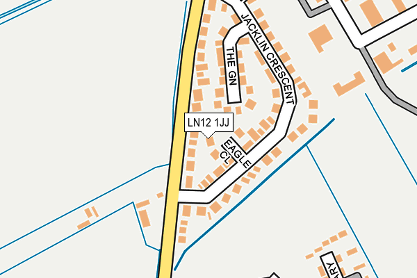 LN12 1JJ map - OS OpenMap – Local (Ordnance Survey)