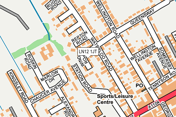 LN12 1JT map - OS OpenMap – Local (Ordnance Survey)