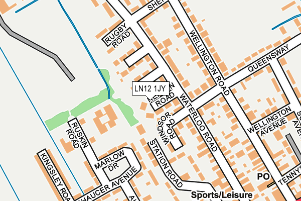 LN12 1JY map - OS OpenMap – Local (Ordnance Survey)