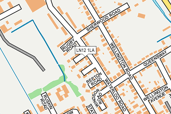 LN12 1LA map - OS OpenMap – Local (Ordnance Survey)