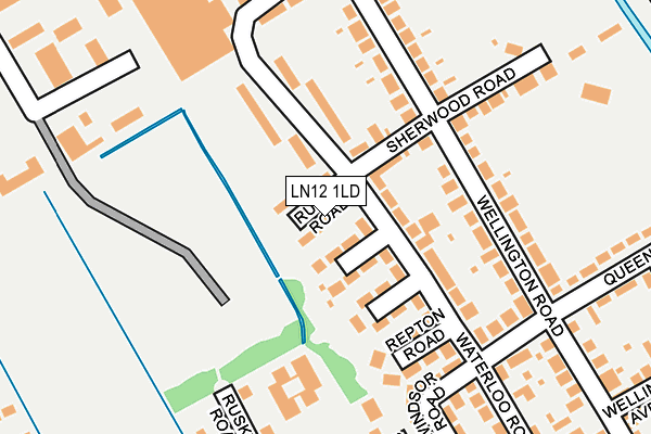 LN12 1LD map - OS OpenMap – Local (Ordnance Survey)