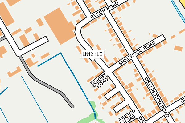 LN12 1LE map - OS OpenMap – Local (Ordnance Survey)