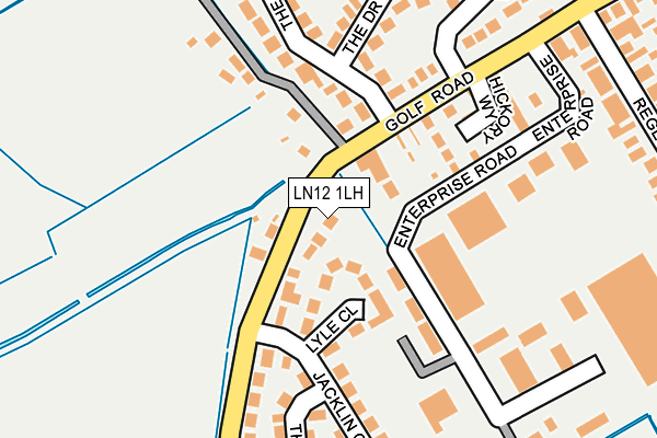 LN12 1LH map - OS OpenMap – Local (Ordnance Survey)