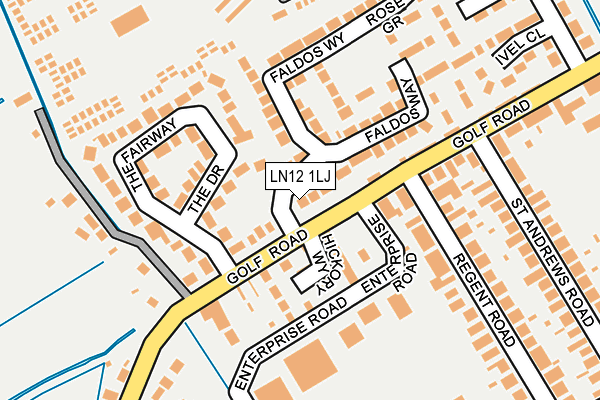 LN12 1LJ map - OS OpenMap – Local (Ordnance Survey)