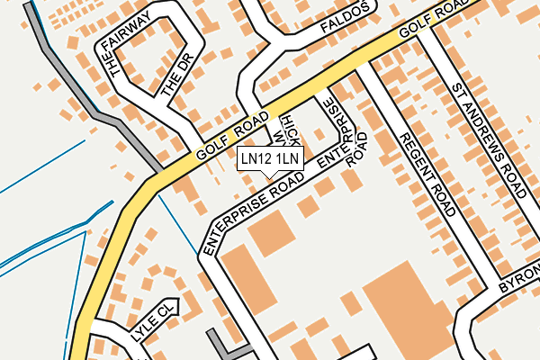 LN12 1LN map - OS OpenMap – Local (Ordnance Survey)