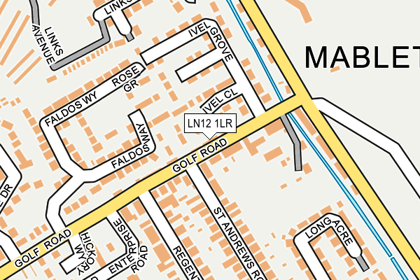 LN12 1LR map - OS OpenMap – Local (Ordnance Survey)