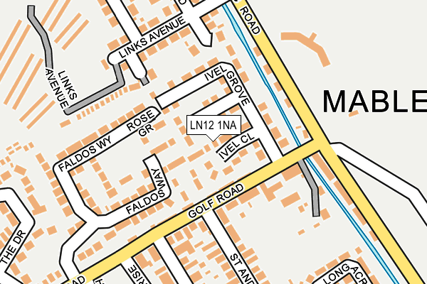 LN12 1NA map - OS OpenMap – Local (Ordnance Survey)