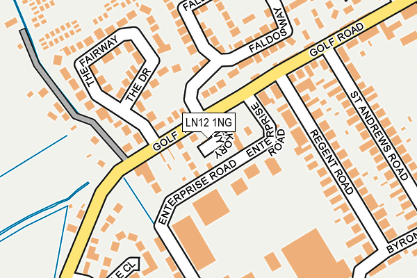 LN12 1NG map - OS OpenMap – Local (Ordnance Survey)