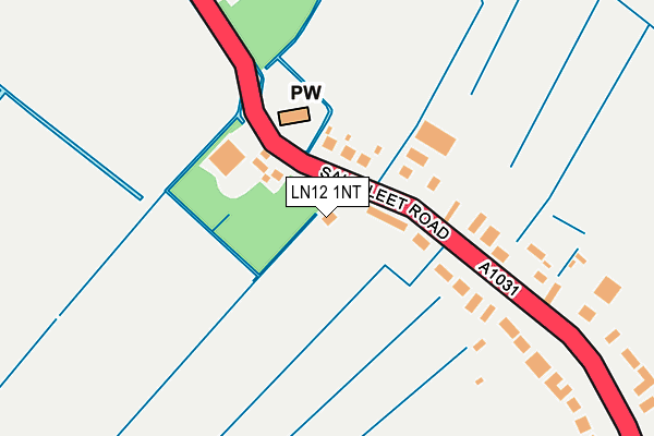 LN12 1NT map - OS OpenMap – Local (Ordnance Survey)