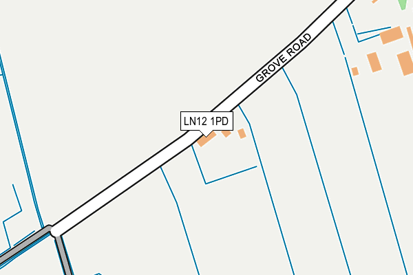 LN12 1PD map - OS OpenMap – Local (Ordnance Survey)